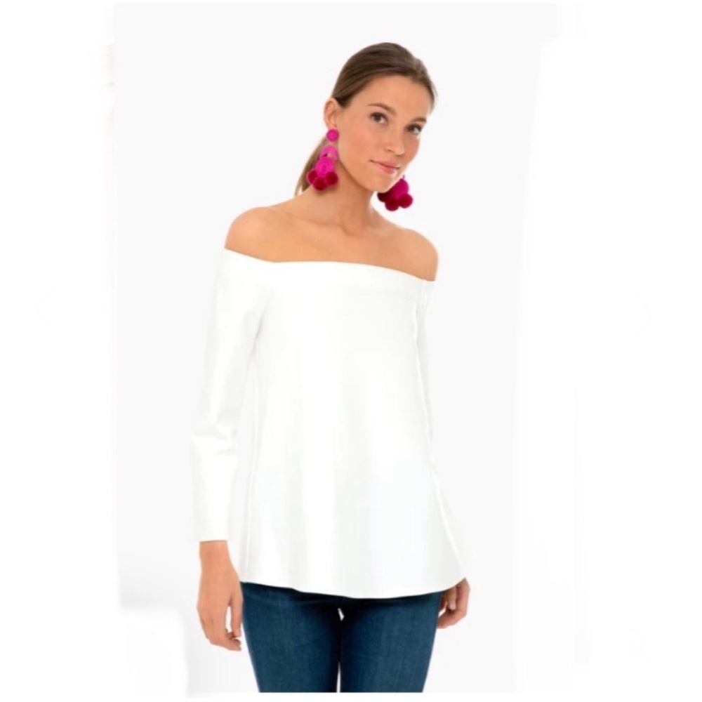 TUCKERNUCK White Miranda‎ Off the Shoulder Blouse, XS